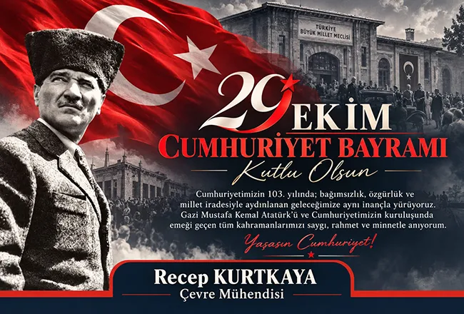 Kurtkaya’dan, Cumhuriyet  Bayramı Mesajı