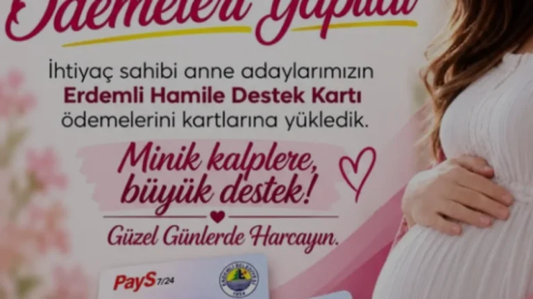 Erdemli Belediyesi Hamile Destek Kartı Ödemelerini Tamamladı