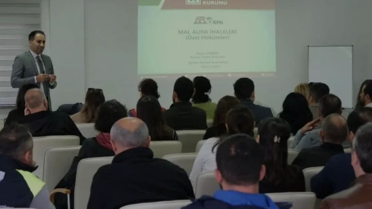 ESKİ Genel Müdürlüğü personelinden kamu ihale eğitimi