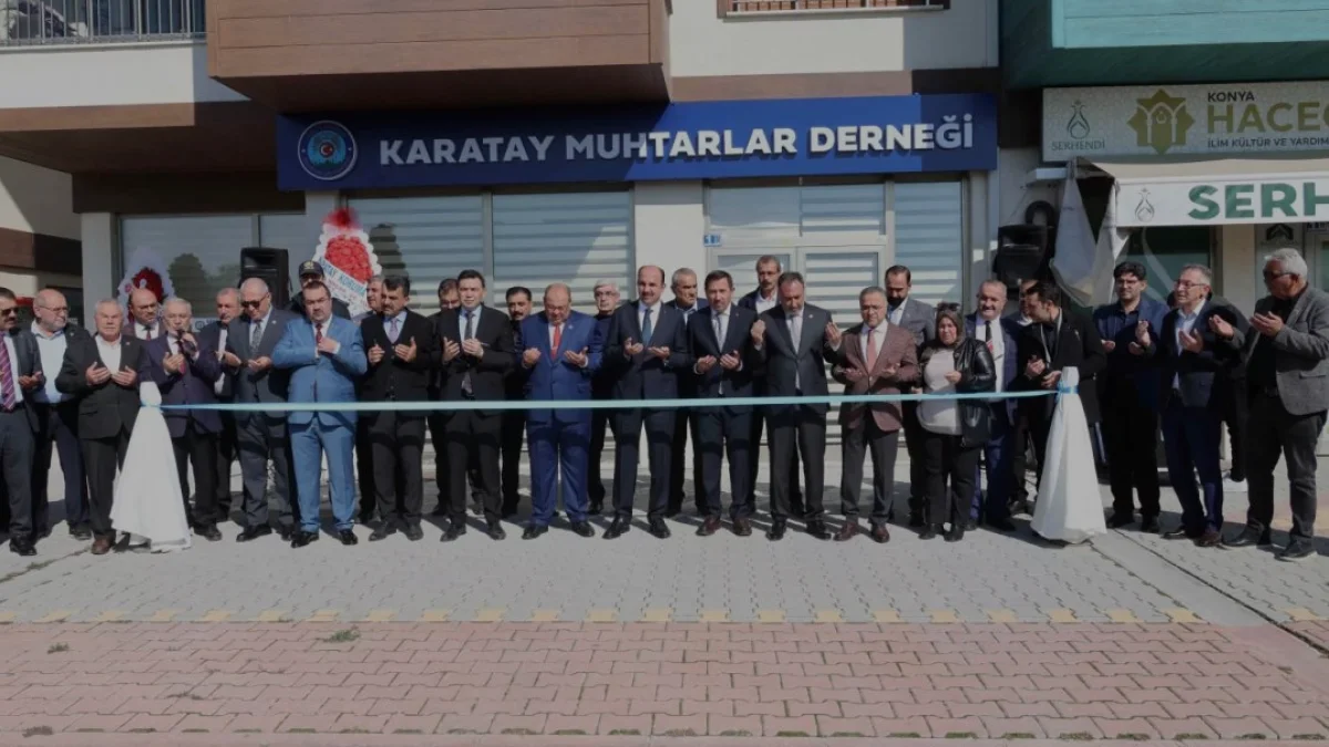 Karatay Muhtarlar Derneği Yeni Hizmet Binasına Kavuştu