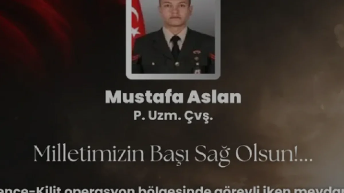 Mersin Valisi Atilla Toros tan Piyade Uzman Çavuş Mustafa Aslan için taziye mesajı