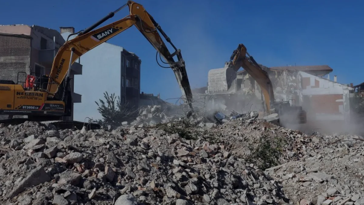 Sakarya Tığcılar Kentsel Dönüşümünde 45 Bina Yıkıldı