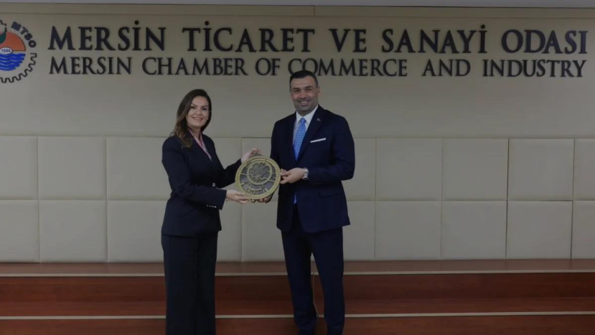 TÜİOSB heyetinden MTSO Başkanı Serdar Yıldızgörer’e ziyaret