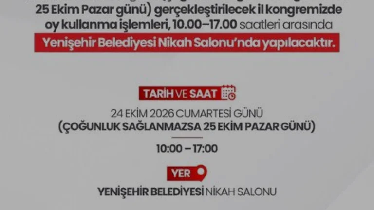 Yeni Parti Mersin İl Kongresi İçin Geri Sayım Başladı